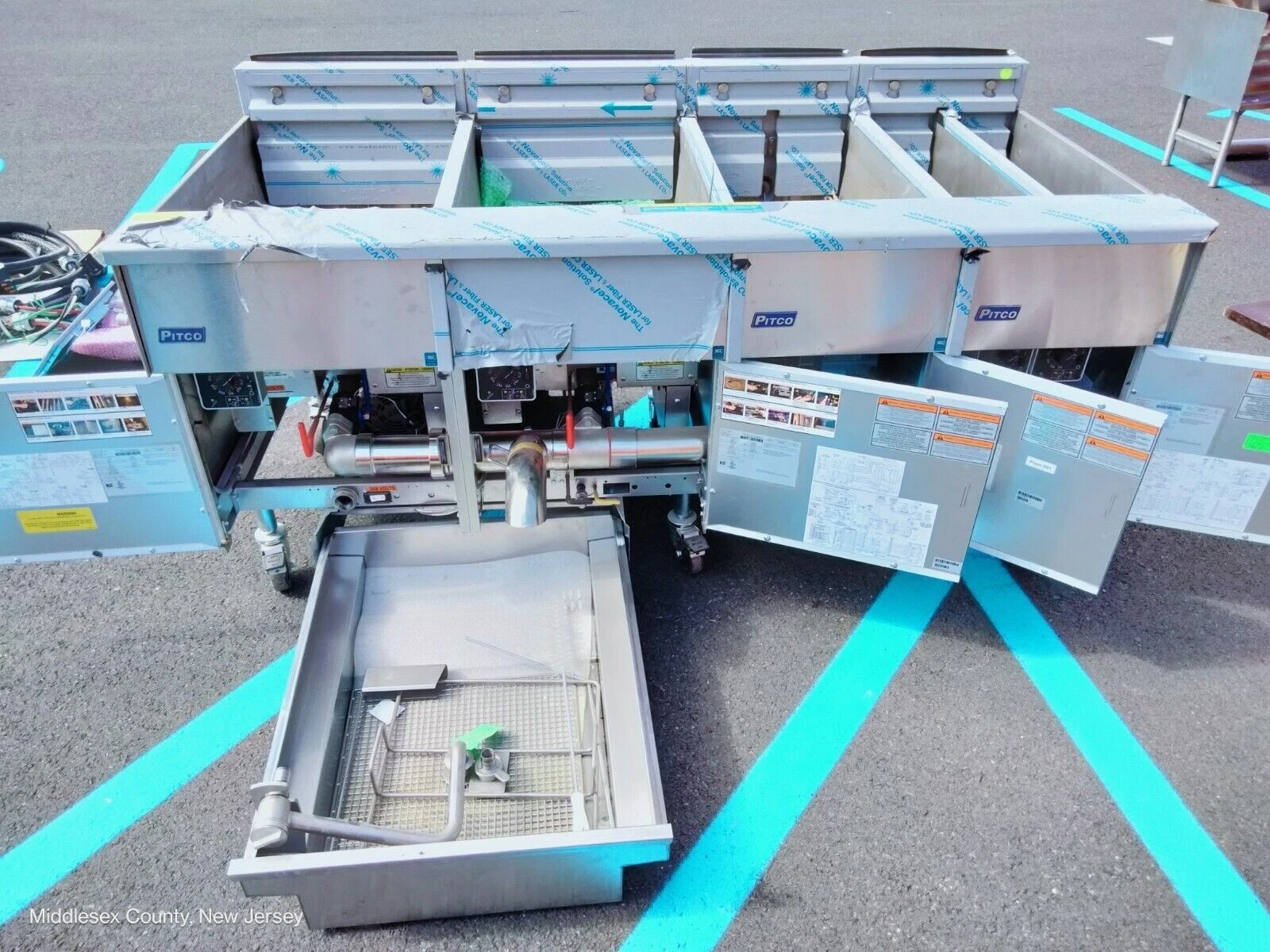 Pitco SE18 / SE14 Fryer system w/built in filter